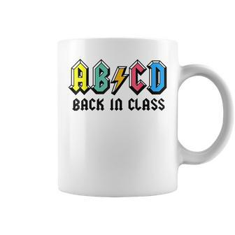 Cute Teacher Abcd Back In Class Colorful Back To School Rock V2 Coffee Mug - Thegiftio UK