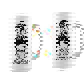 Daycare Teacher Life Messy Bun Mom Women Coffee Mug - Thegiftio