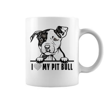 Dogs 365 Pit Bull Dog I Love My Pet Cute Pitbull Coffee Mug - Thegiftio UK