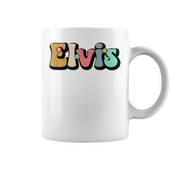 Elvis Surname Funny Retro Groovy 80S 90S Birthday Reunion Coffee Mug - Thegiftio UK