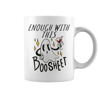 Enough With This Boo-Sheet - Funny Halloween Ghost Coffee Mug - Thegiftio UK