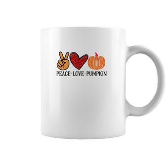 Fall Gift Peace Love Pumpkin Coffee Mug - Seseable