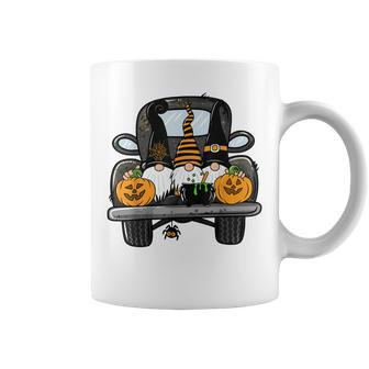 Fall Gnomes On Pumpkin Truck Halloween Costume Autumn Gift Coffee Mug - Seseable