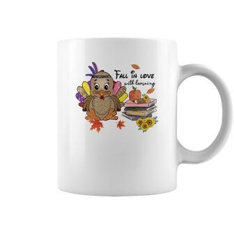 Fall In Love With Learning Teacher Coffee Mug - Seseable
