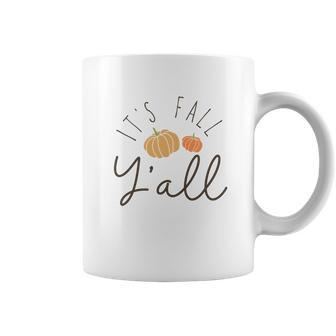 Fall It_S Fall Yall Pumpkin Cute Custom Coffee Mug - Seseable
