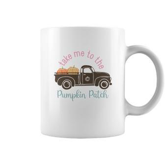 Fall Take Me To The Pumpkin Patch Design Coffee Mug - Seseable