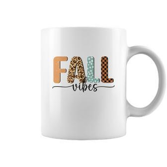 Fall Vibes Pattern Vintage Style Coffee Mug - Seseable