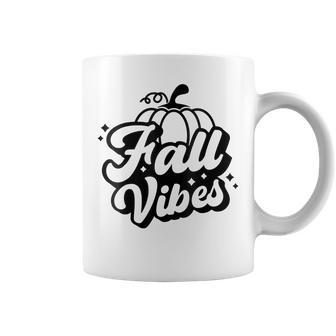 Fall Vibes Pumpkin Season Happy Fall Yall Hello Fall Autumn  Coffee Mug