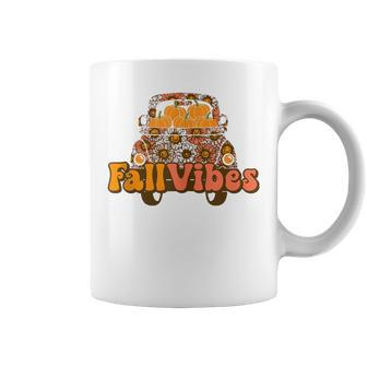 Fall Vibes Truck Thankful Truck Driver For Father Day Coffee Mug - Thegiftio UK