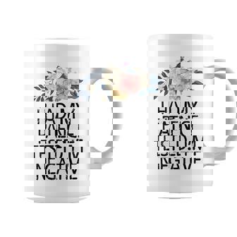 Floral Flowers I Had My Patience Tested Im Negative Coffee Mug - Thegiftio UK