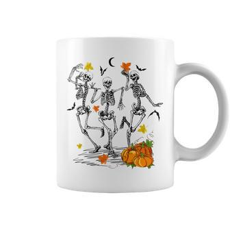 Funny Skeletons Dancing Halloween Dancing Coffee Mug - Seseable
