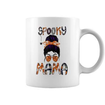 Funny Spooky Skull Witch Mom Halloween Spooky Mama Halloween Coffee Mug - Seseable