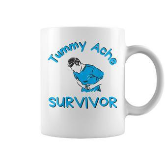 Funny Vintage Tummy Ache Survivor My Stomach Hurts Coffee Mug - Thegiftio UK