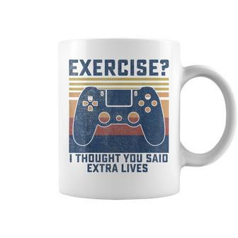 Gamer Merch Boys Funny Video Game Controller Extra Lives Coffee Mug - Thegiftio UK