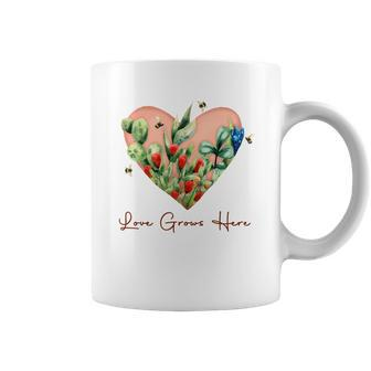 Gardener Love Grows Here Plant Lovers Coffee Mug - Seseable