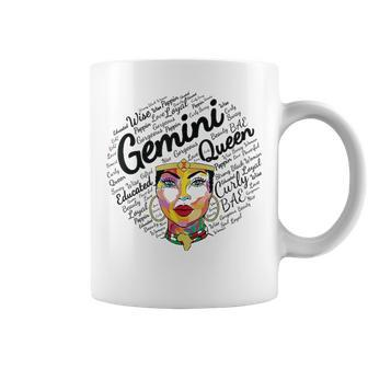 Gemini Queen Black Women Birthday Gift Gemini Black Queen Coffee Mug - Thegiftio UK