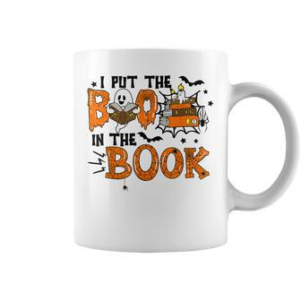 Ghost I Put The Boo In The Booooks Halloween Reading Book Coffee Mug - Thegiftio UK
