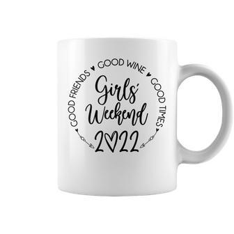 Girls Weekend 2022 Best Friends Trip Good Time Wine Vacation Coffee Mug - Thegiftio UK