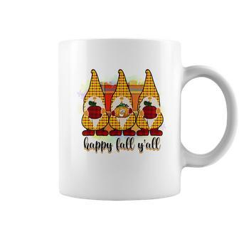 Gnomes Happy Fall Yall Gift Coffee Mug - Seseable