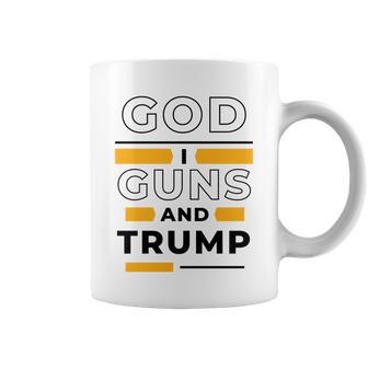 God Guns And Trump Tshirt Coffee Mug - Monsterry