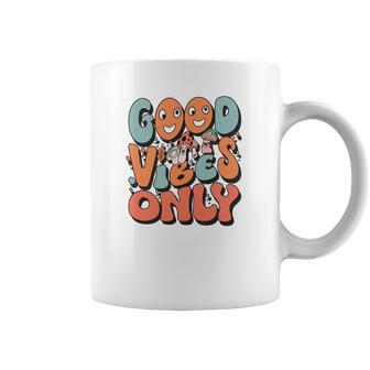 Good Vibes Only Fall Groovy Style Coffee Mug - Seseable