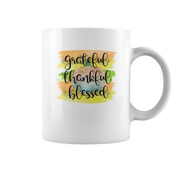 Grateful Thankful Blessed Fall Coffee Mug - Seseable