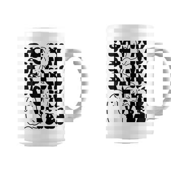 Groovy Spooky Vibes Boo Ghost Spooky Season Funny Halloween Coffee Mug - Seseable