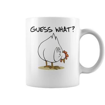 Guess What Chicken Butt Chicken Lover Funny Meme Graphic Design Printed Casual Daily Basic Coffee Mug - Thegiftio UK