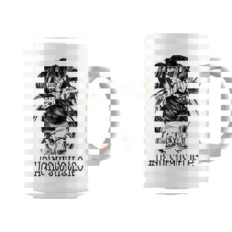 Hair Stylist Life Mom Messy Bun Mothers Day Coffee Mug - Thegiftio