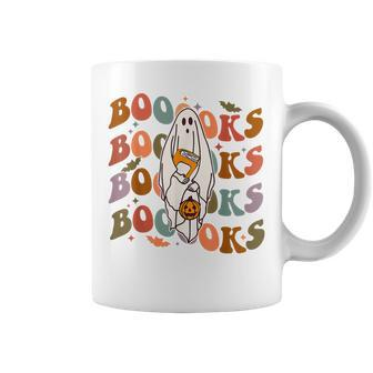 Halloween Booooks Cute Ghost Boo Reading Books Adults Kids Coffee Mug - Thegiftio UK