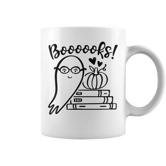 Halloween Booooks Funny Ghost Reading Books Kids Girls Boys Coffee Mug - Thegiftio UK