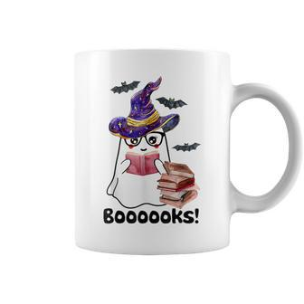 Halloween Booooks Ghost Reading Boo Read Books Library V3 Coffee Mug - Thegiftio UK