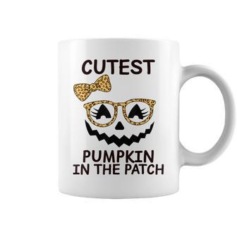 Halloween Cutest Pumpkin In The Patch Girl Halloween Pumpkin Coffee Mug | Seseable UK