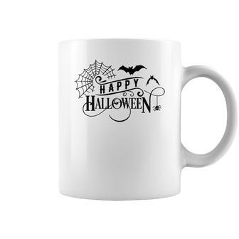 Halloween Funny Happy Halloween Black Version Design Coffee Mug - Seseable