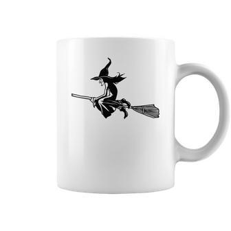 Halloween Funny Witch Funny But Creepy Black Design Coffee Mug - Seseable