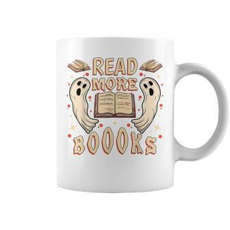 Halloween Ghost Boo Books Read Booooks Librarian Halloween Coffee Mug - Thegiftio UK