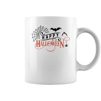 Halloween Happy Halloween Black And Orange Coffee Mug - Seseable