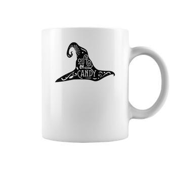 Halloween Hat - Out Of Candy Black Design Coffee Mug - Seseable