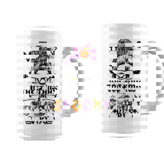 Halloween Messy Bun Thick Thighs And Spooky Vibes Coffee Mug - Seseable