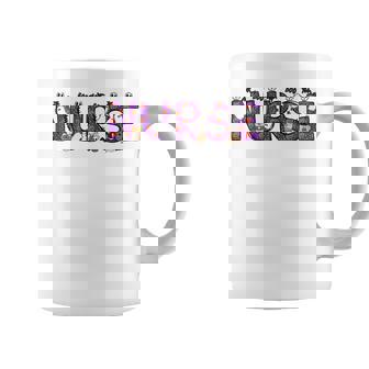 Halloween Nurse Nursing Cute Health Worker Halloween Pattern V2 Coffee Mug - Thegiftio