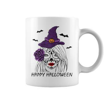Happy Halloween Catrina Costume For Moms Witch Halloween Coffee Mug - Seseable