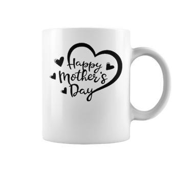 Happy Mother Day S For Women Letter Graphics Short Sleeve Casual Crew Neck Blouse Summer Heart Graphic Graphic Design Printed Casual Daily Basic V2 Coffee Mug - Thegiftio UK