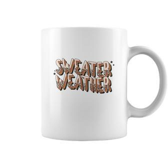 Happy Sweater Weather Fall Season Coffee Mug - Seseable