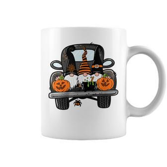 Harvest Fall Halloween Gnomes Truck Bed Goth Cute Spooky Coffee Mug - Seseable