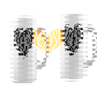Heart Tiger Pattern Clothing - Tiger Print Coffee Mug - Thegiftio UK