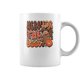 Here For The Boos Groovy Fall Coffee Mug - Seseable
