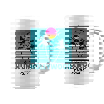 Hollywood Florida Fl Broward County Retro Souvenirs Coffee Mug - Thegiftio