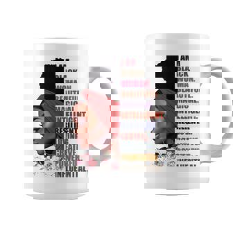I Am Black Woman Beautiful Magical Intelligent Coffee Mug - Thegiftio