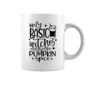 I Hate Pumpkin Spice Funny Basic Witch Halloween Coffee Mug - Seseable