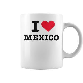 I Heart Mexico White - I Love Mexico White Coffee Mug - Thegiftio UK